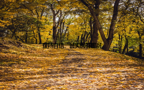 保持自信、诚实回答即可