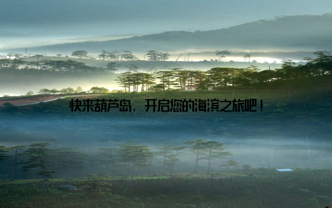 快来葫芦岛, 开启您的海滨之旅吧!