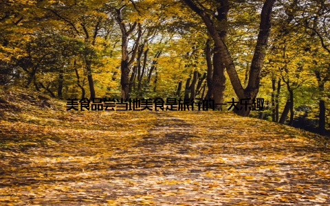 美食品尝当地美食是旅行的一大乐趣