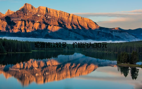 轮渡班次较多, 价格约为30元